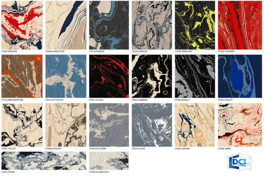 Stone: Pavimento in gomma dal design esclusivo ispirato alla pietra naturale.