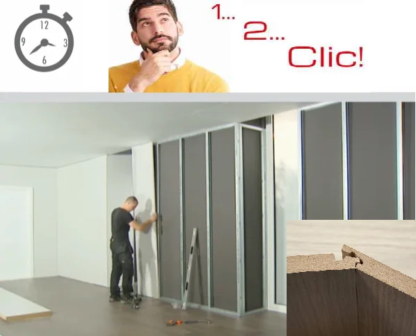 Wall è un sistema di pannelli decorativi verticali a secco per la realizzazione di nuove pareti o per il rivestimento di strutture preesistenti.